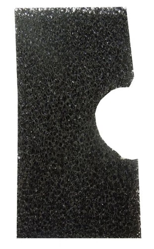 Heissner Filterschwamm halbrund für FPU16000/ FPU25000 (ET10-FP16C)