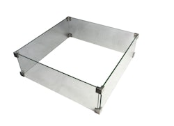 Gardenforma Feuerschutz Glasumrandung passend zu Gas Feuerstellen Raung, Colima, Itasy, Ridgefield, Wilson, Westport, Manhattan, Birmingham