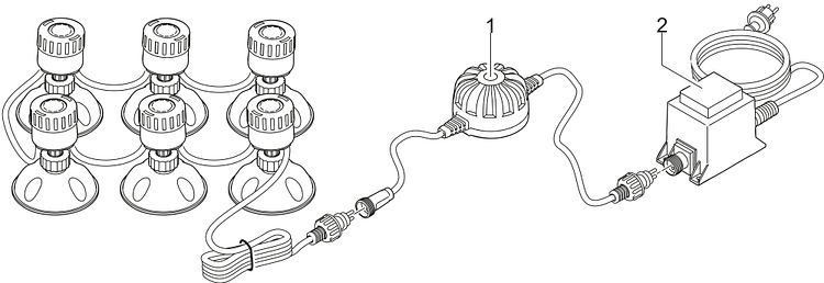 Pontec Teich- und Gartenbeleuchtung PondoStar LED Set 6