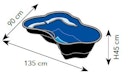 Vorschaubild Ubbink Teichschale Fertigteich Iris S II - 240 l