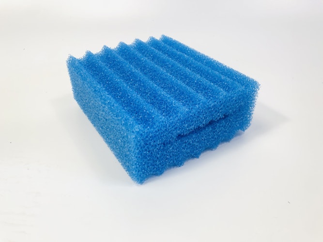 Heissner Filterschwamm für Kartusche, blau, grob, 10ppi, für FPU10100 / FPU16000 / FPU24000 (ab 2021) (ET15-FP10B)