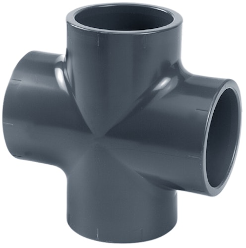 PVC-Kreuzstück 90° Ø 40 mm K - K