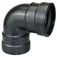 Heissner Steck-Bogen 87° (PP), 75mm, Gummidichtung (Z924-00)