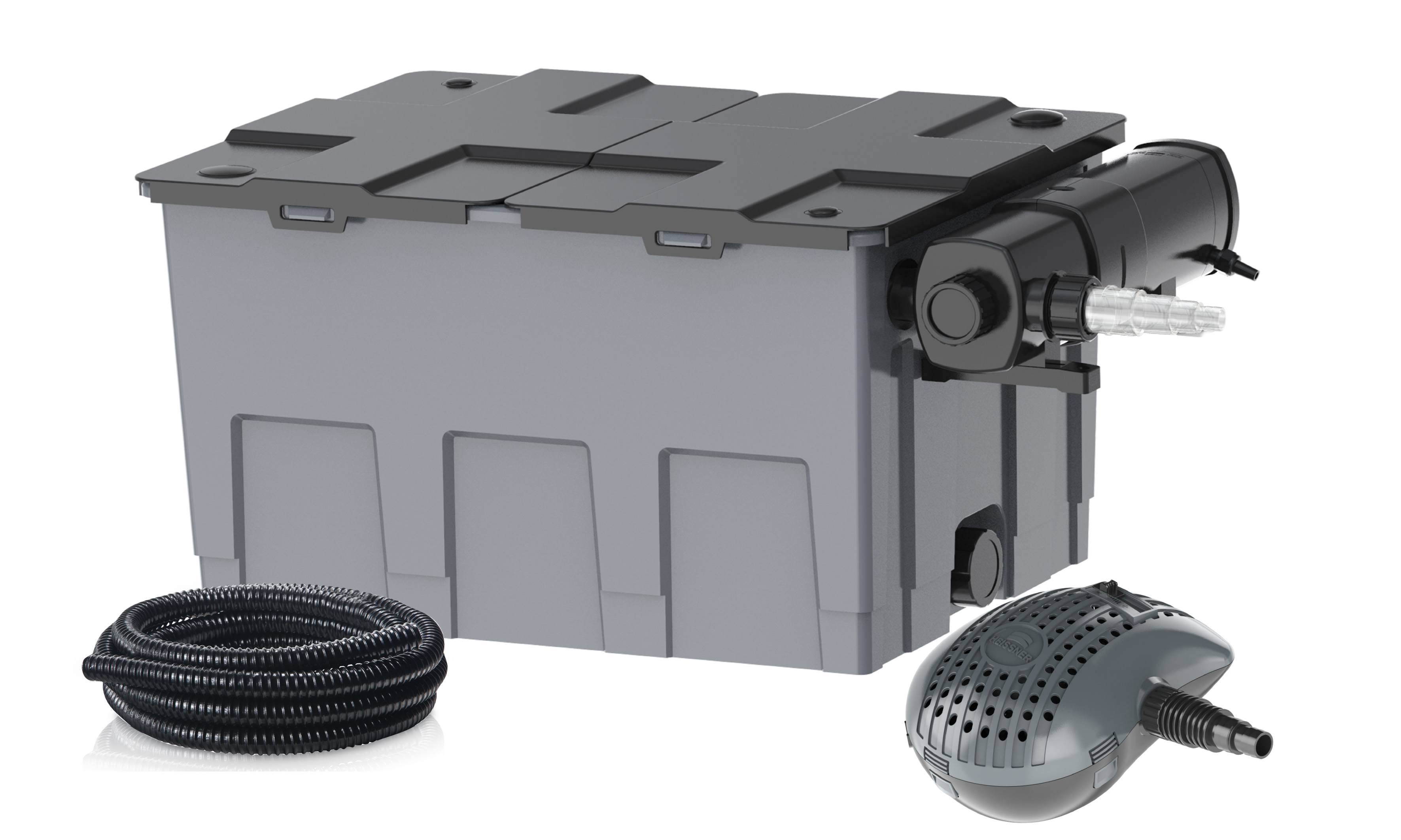 Heissner Durchlauffilter-Set 24m³ - 24W UVC (FPU24000-00) ab Modell 2021