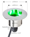 Vorschaubild Heissner RGB-Quellsteinbeleuchtung, inkl. Trafo und RGB-Controller (L490-00)