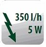 FÃÂ¶rderleistung 350 Liter pro Stunde mit 5 Watt