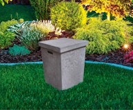 Gardenforma Abdeckung eckig für Gasflaschen, Beton-Optik grau Faser-Beton, für 11 kg Gasbehälter Gardenforma Abdeckung eckig für Gasflaschen, Beton-Optik grau Faser-Beton, für 11 kg GasbehälterZubehörbild