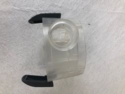Heissner Pumpenkammer, transparent, mit 2 Verschluss-Klipsen (ET11-F101Q)