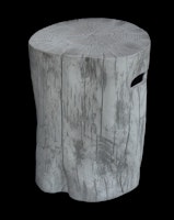 Gardenforma Abdeckung für Gasflaschen, Baumstamm-Optik grau Eco-Stone, für 11 kg Gasbehälter