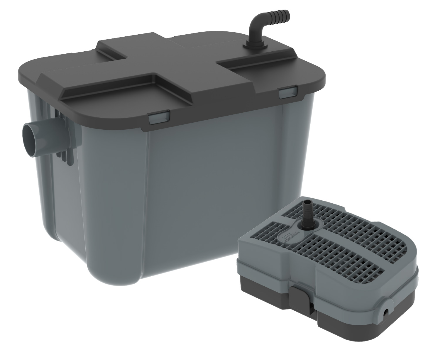 Heissner Durchlauffilter-Set 8m³ - 1500 l/h - 9W UVC