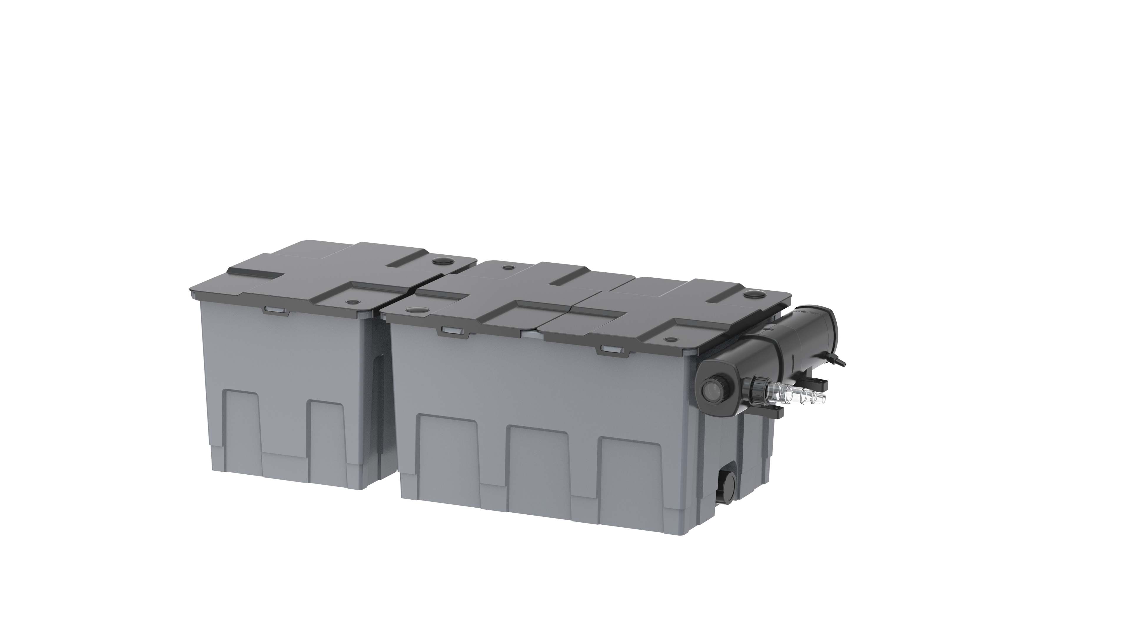 Heissner Durchlauffilter-Set 40m³ - 10000 l/h - 36W UVC (FPU40000-00)