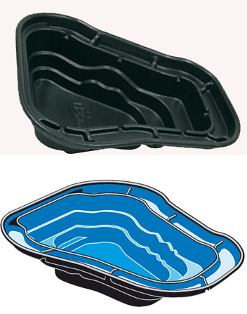 Ubbink Teichschale Fertigteich Ocean II - 2000 l 