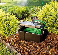 Als Schlauchbox mit Wasseranschluss einsetzbar