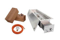 Gardenforma Einbau Gasbrenner für Gas Feuerstelle - rechteckig