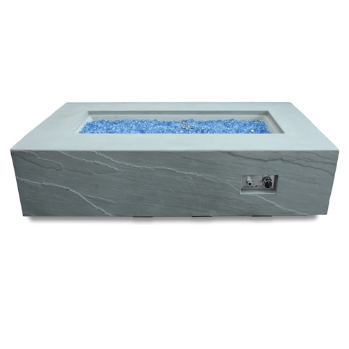 Gas Feuerstelle Colorado Sandstein-Optik grau