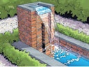 Vorschaubild Ubbink Design Wasserfall Element Nevada LED 90
