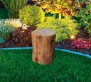 Vorschaubild Gardenforma Sitzhocker Warren in brauner Baumstamm-Optik aus Eco-Stone