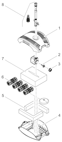Pontec Unterwasserfilter mit Wasserspiel PonDuett 5000