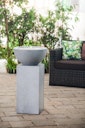 Vorschaubild Heissner Gartenbrunnen-Sockel "Tower", granite color, 39x39x68cm (016612-09)