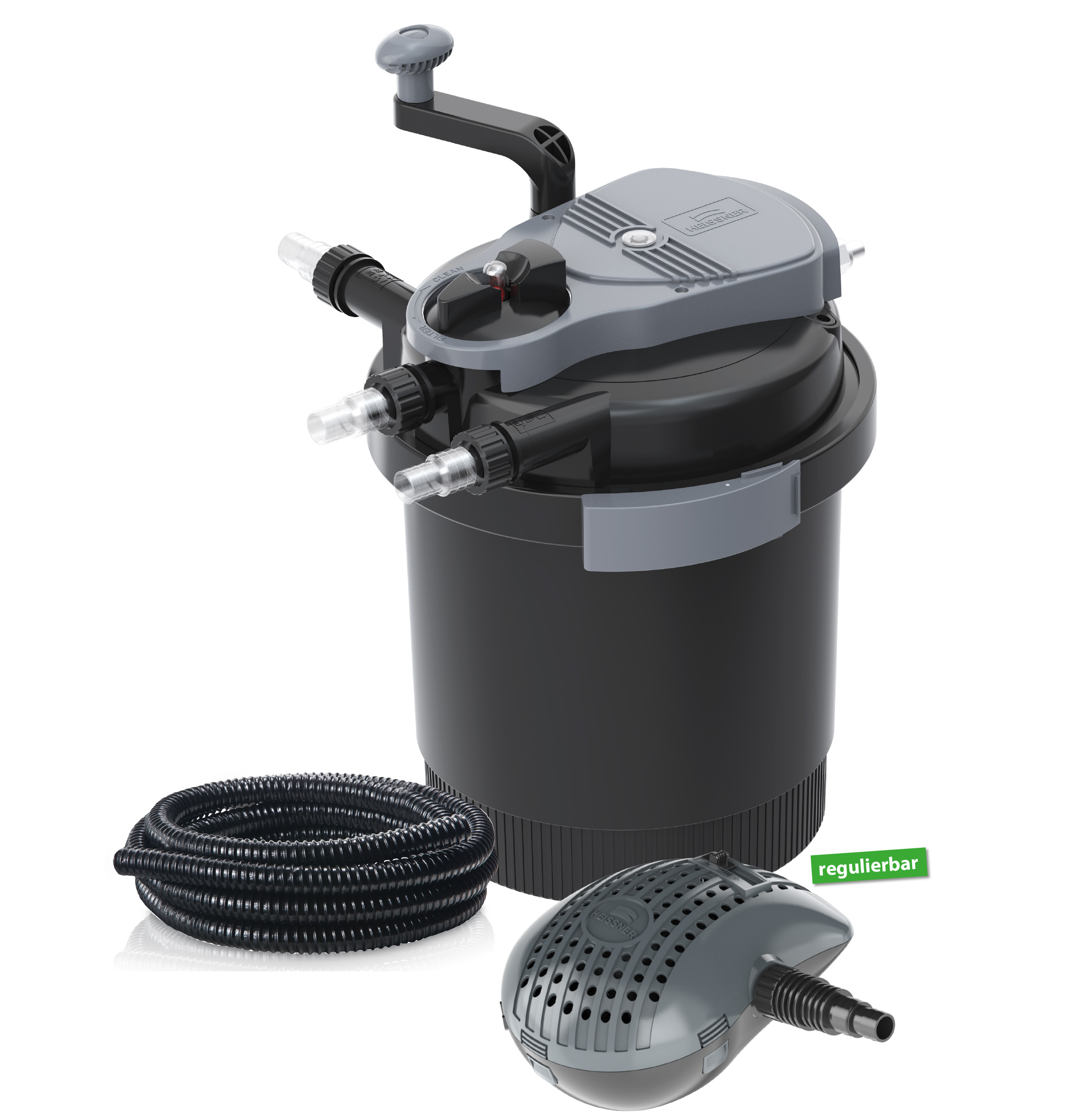 Heissner Teichaußenfilter mit AQUA CRAFT ECO, 4900 l/h für Teiche bis 20000 L mit 24 Watt UV