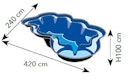 Vorschaubild Ubbink Teichschale Fertigteich Neptun V - 3800 l