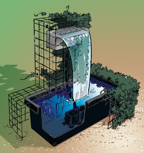 Ubbink Design Wasserfall Niagara 30/60/90 ohne LED